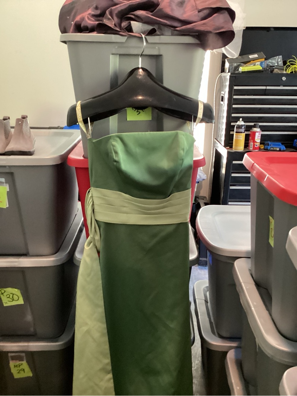 Green Two-Tone Princess Costume Dress - Unbranded